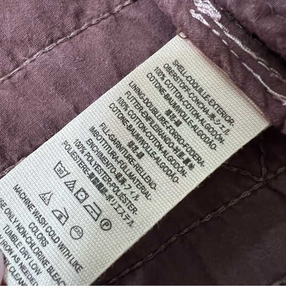 Free People Jacket Womens Large Quilted Purple Full Zip Bomber Coat RCL - Picture 6 of 6